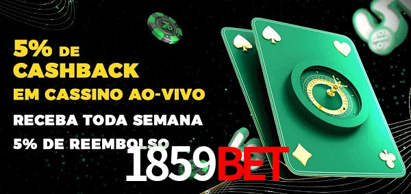 Promoções do cassino ao Vivo 1859BET